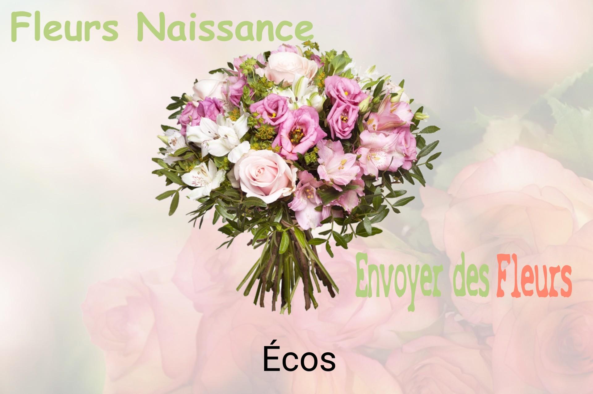 Bouquet de fleurs de naissance livré à Écos